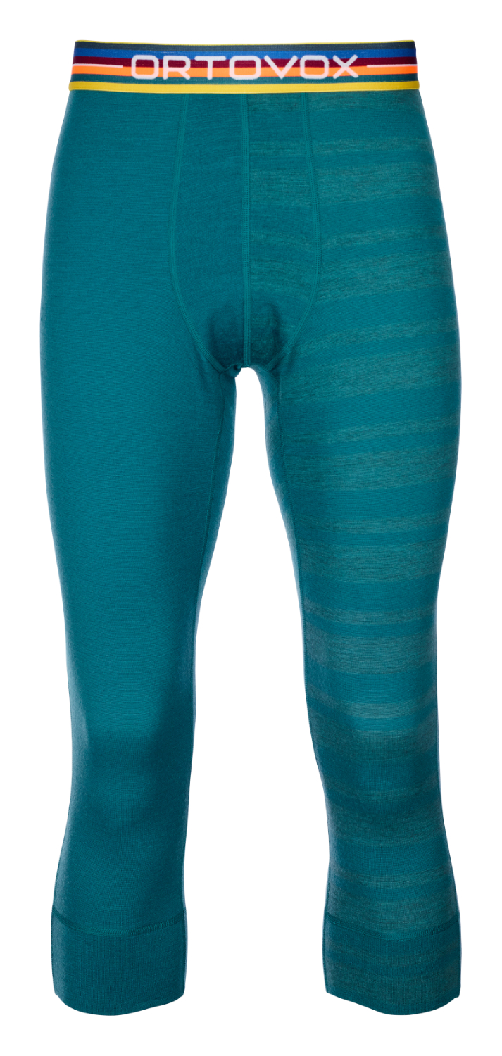 Ortovox pánské merino spodky 185 Rock'N'Wool Short Pants M Barva: pacific green, Velikost: XL