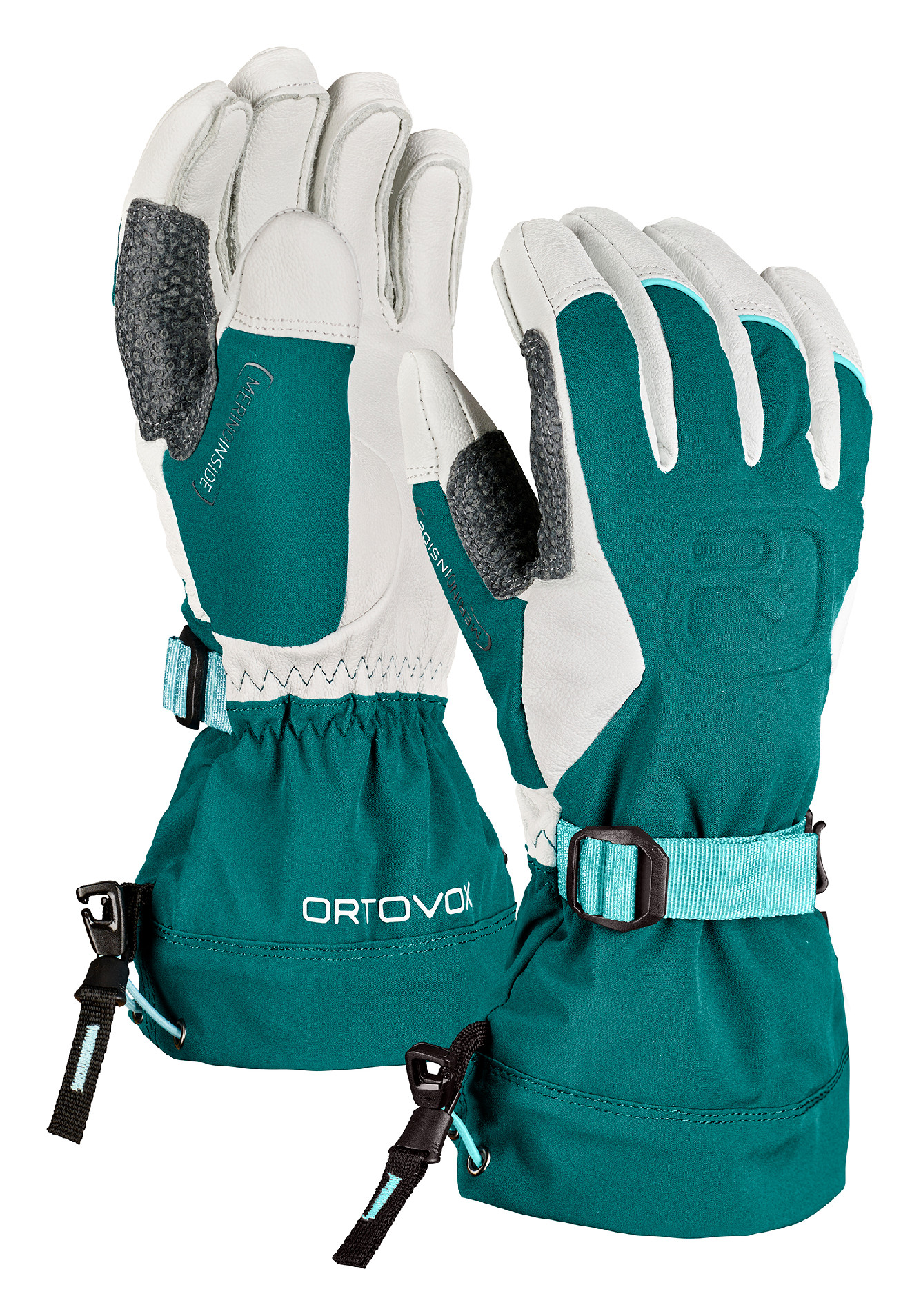 Ortovox dámské rukavice Merino Freeride Glove W Barva: pacific green, Velikost: S