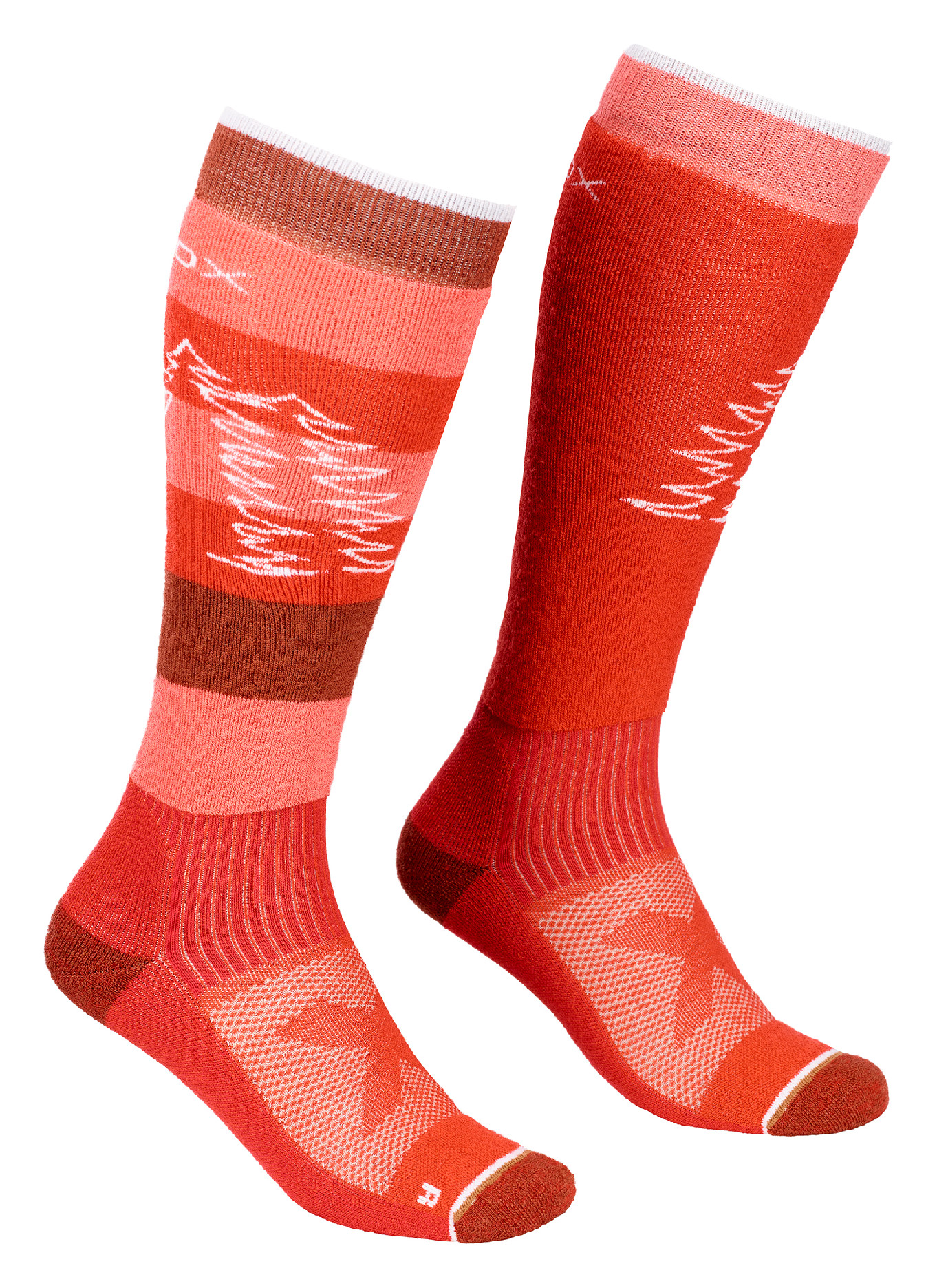 Ortovox dámské ponožky Free Ride Long Socks W Barva: clay orange, Velikost: 42-44