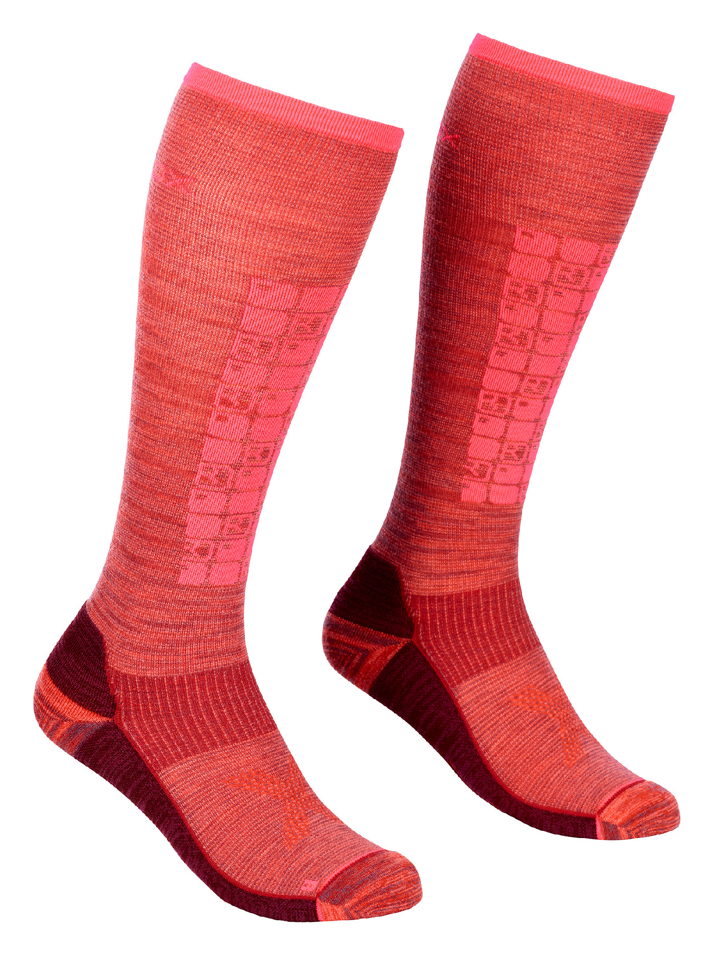 Ortovox dámské ponožky Ski Compression Long Socks W Barva: blush, Velikost: 42-44