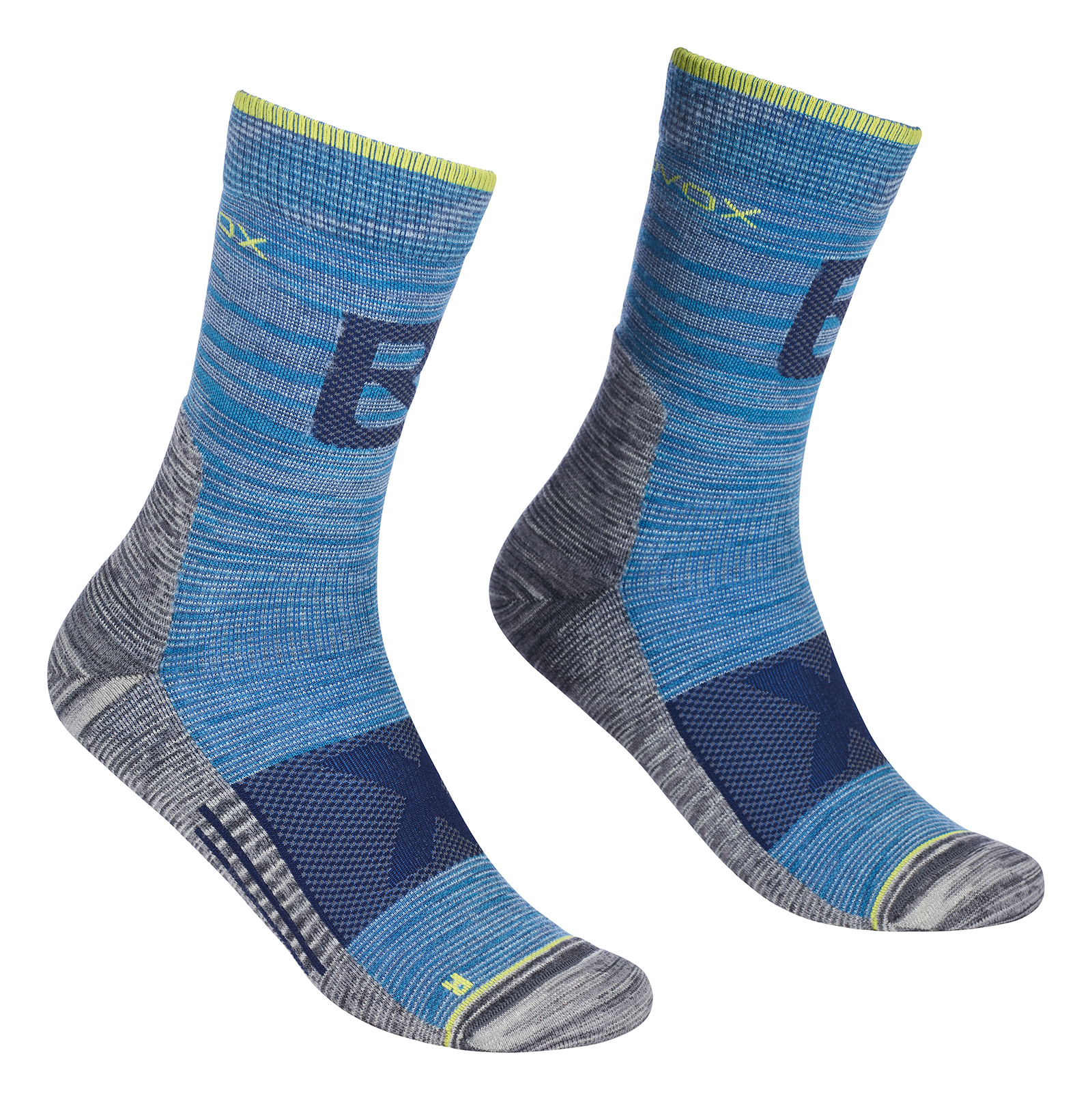 Ortovox pánské ponožky Alpinist Pro Compression Mid Socks M Barva: safety blue, Velikost: 39-41