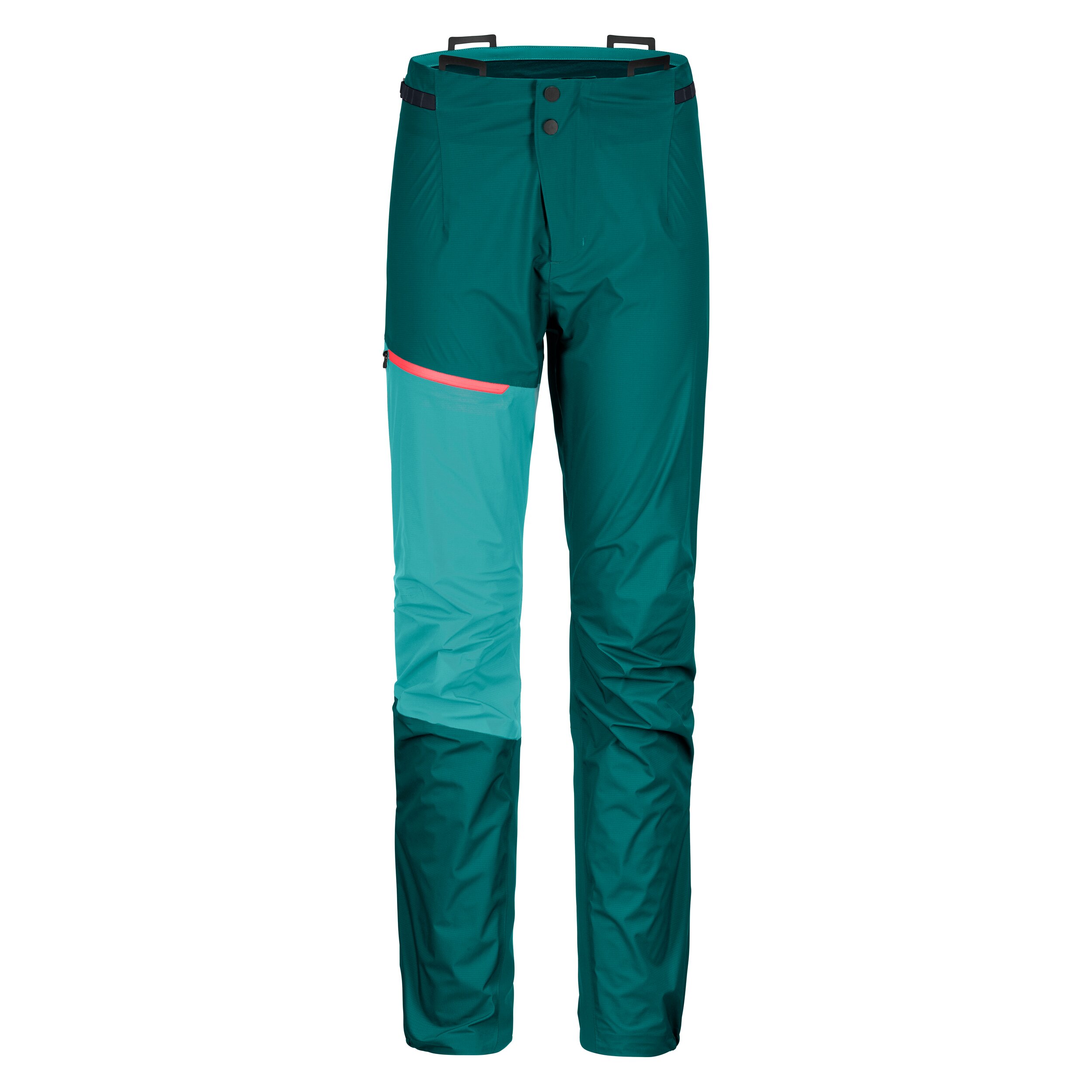 Ortovox dámské nepromokavé kalhoty Westalpen 3L Light Pants W Barva: pacific green, Velikost: M