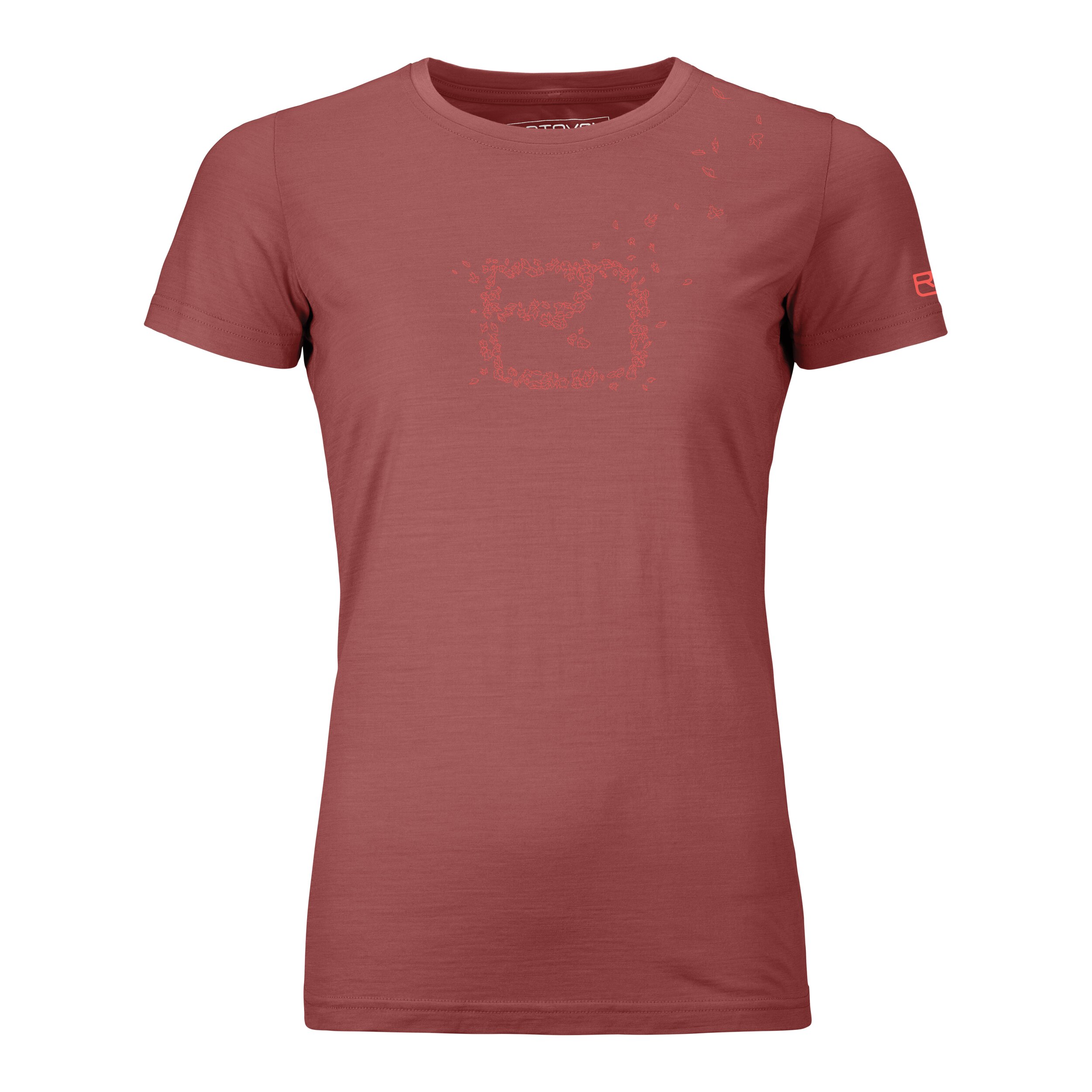Ortovox dámské triko 150 Cool Leaves T-shirt W Barva: blush, Velikost: L