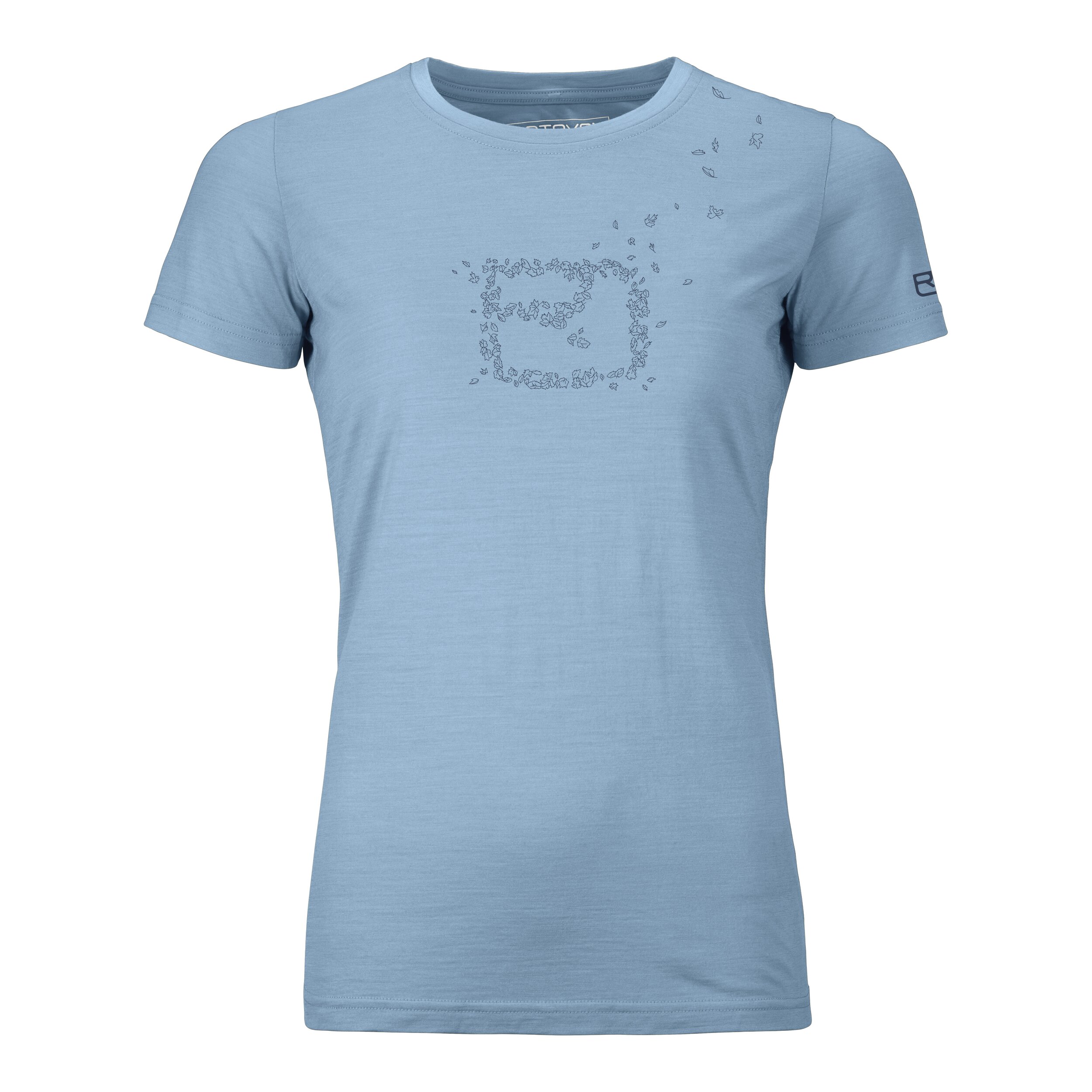 Ortovox dámské triko 150 Cool Leaves T-shirt W Barva: light blue blend, Velikost: XS
