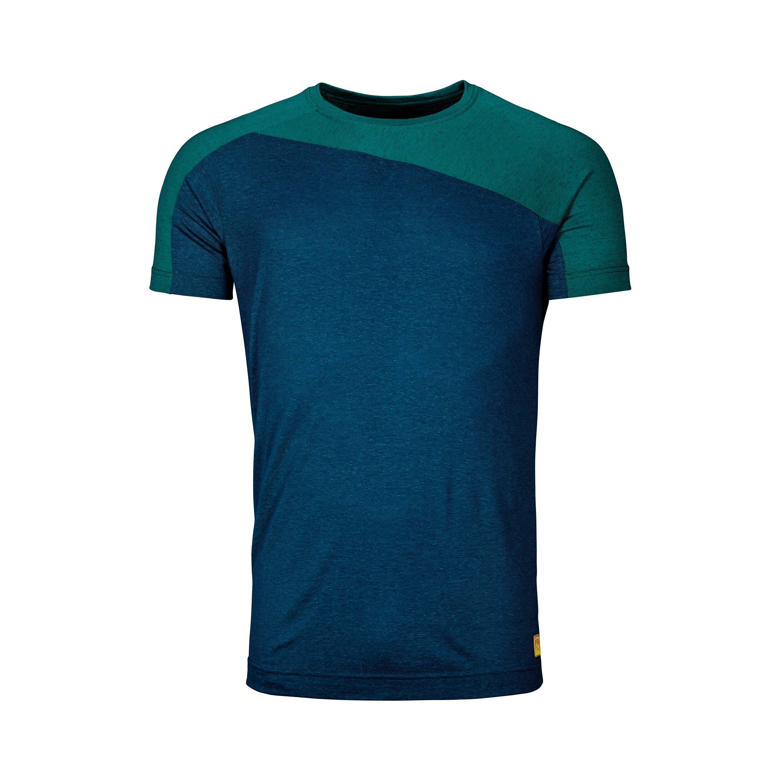 Ortovox pánské triko 170 Cool Horizontal T-shirt M Barva: petrol blue blend, Velikost: L