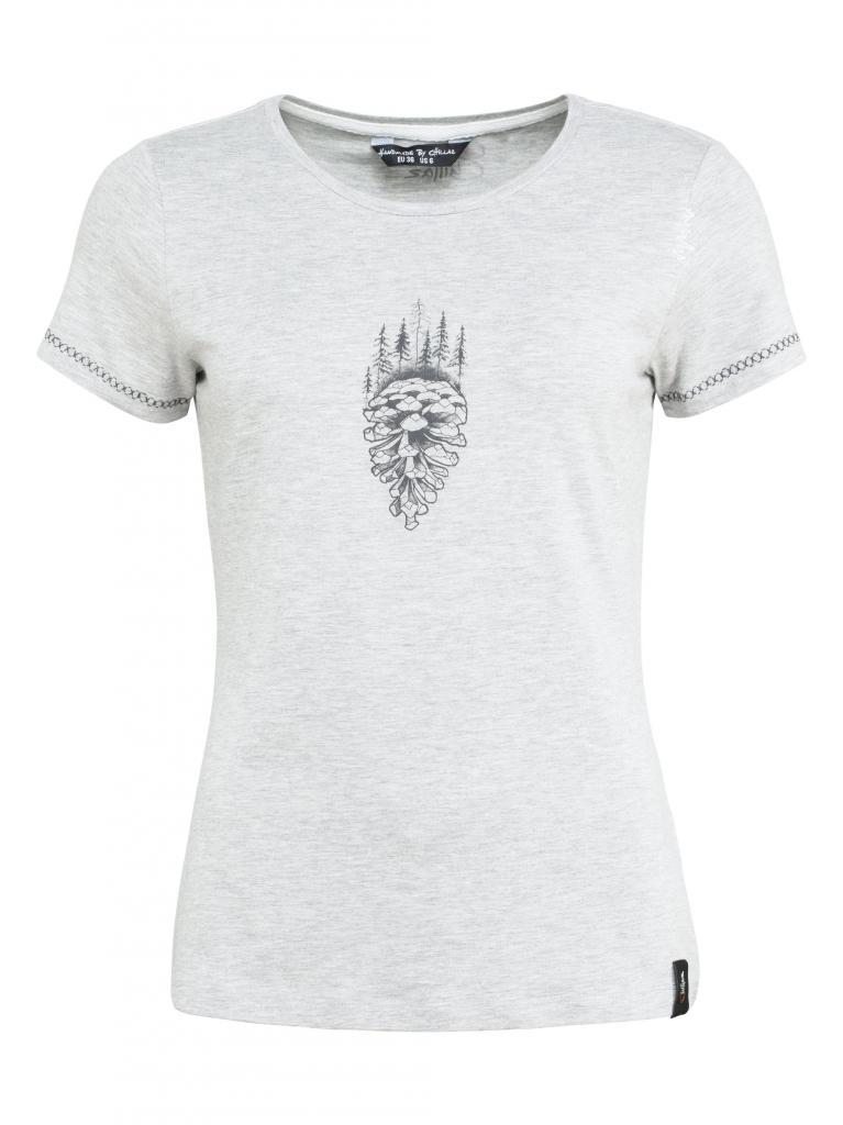 Chillaz dámské tričko Saile Pine Cone Barva: Grey melange, Velikost: 40