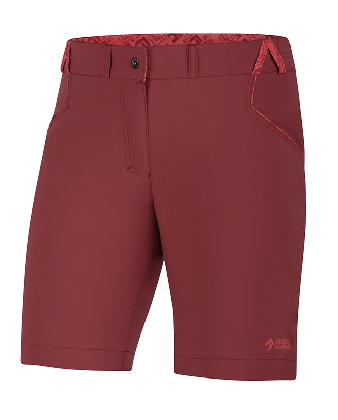 Direct Alpine kraťasy IRIS SHORT LADY Barva: palisander/brick, Velikost: M