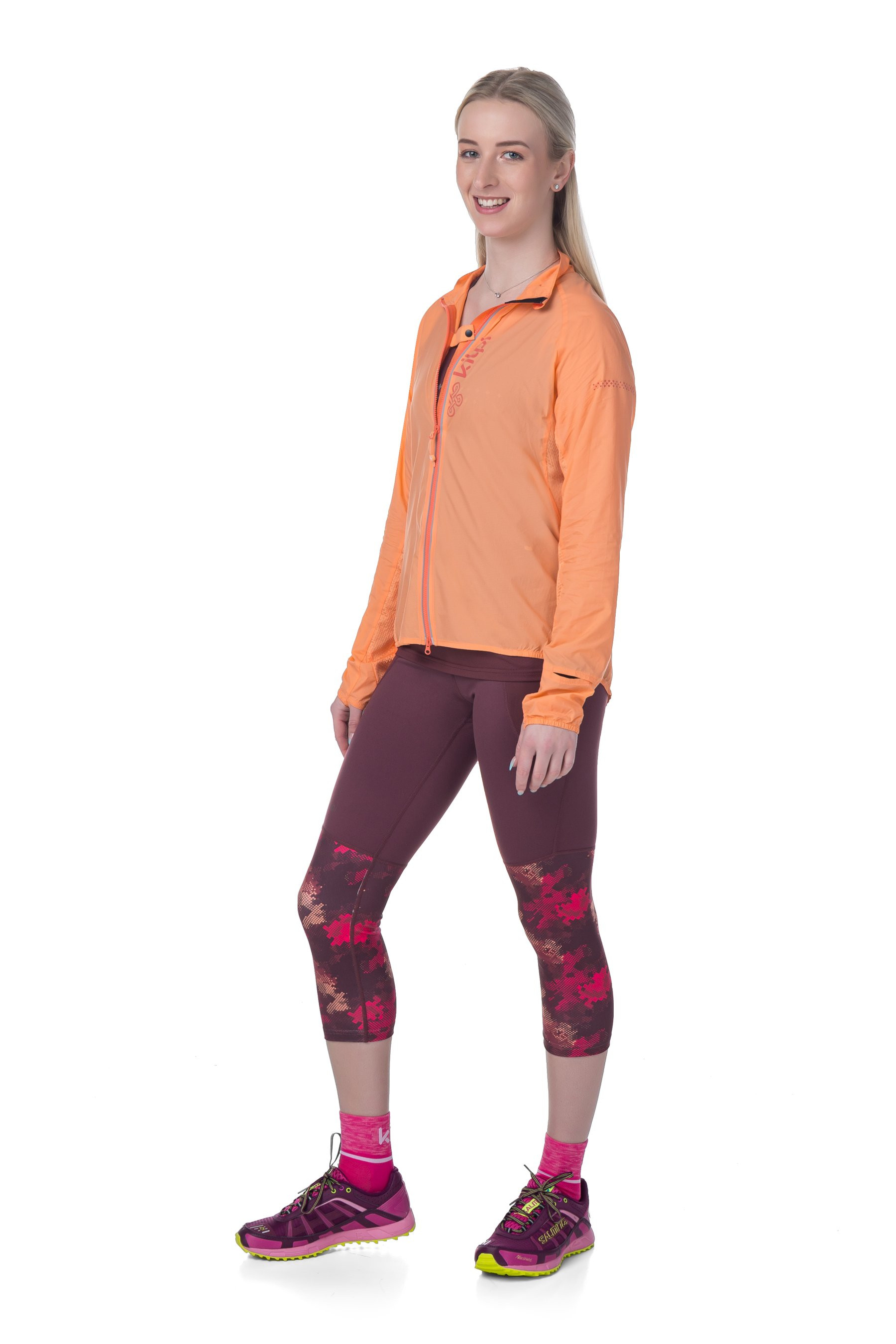 Kilpi dámská běžecká bunda Tirano Barva: korálová, Velikost: 40