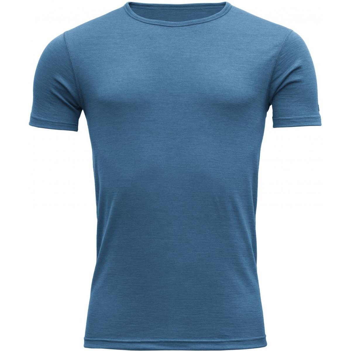 Devold pánské triko s krátkým rukávem Breeze Merino 150 T-Shirt Barva: blue melange, Velikost: XL
