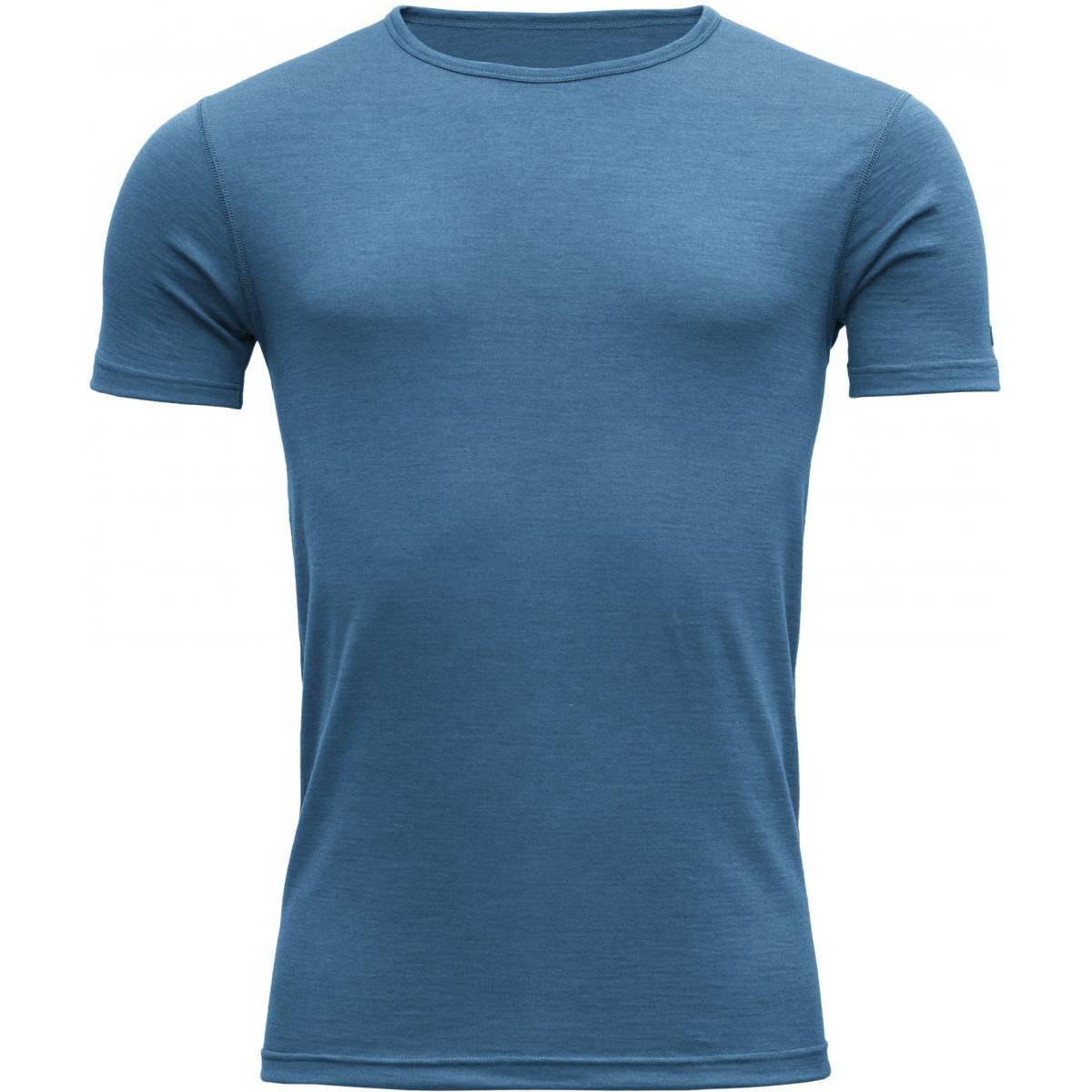 Devold pánské triko s krátkým rukávem Breeze Merino 150 T-Shirt Barva: blue melange, Velikost: S