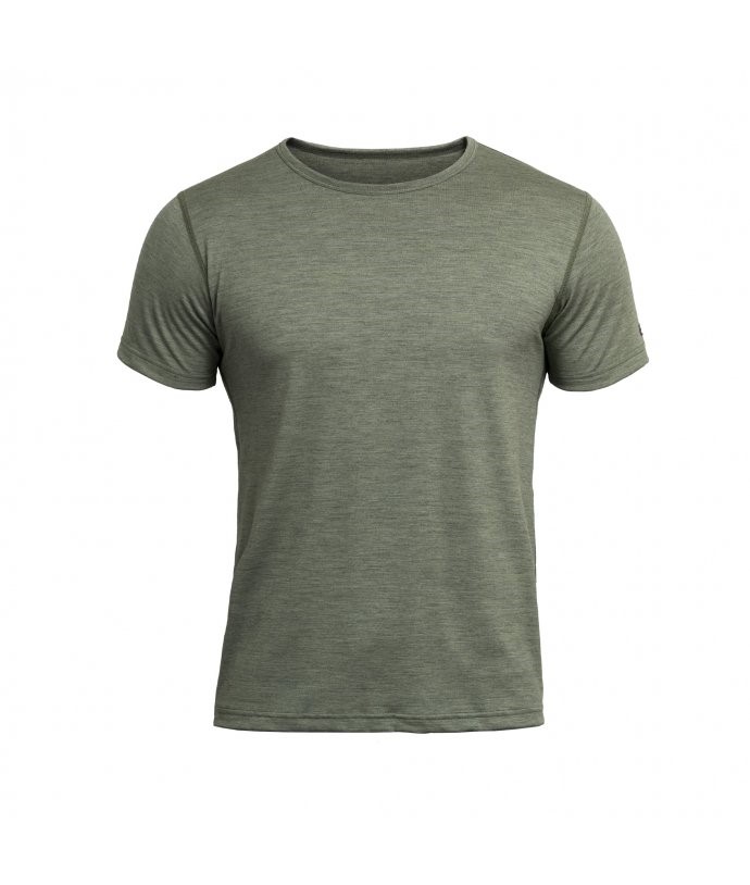 Devold pánské triko s krátkým rukávem Breeze Merino 150 T-Shirt Barva: Lichen melange, Velikost: L