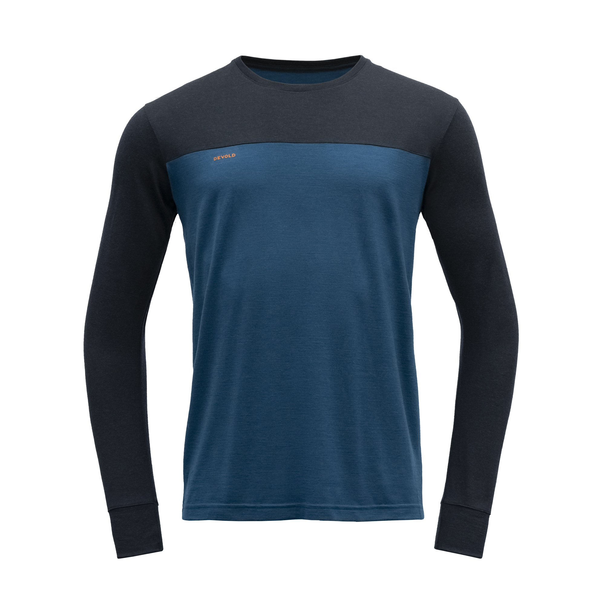 Devold pánské triko s dlouhým rukávem Norang Man Shirt Barva: Ink/Flood, Velikost: XL