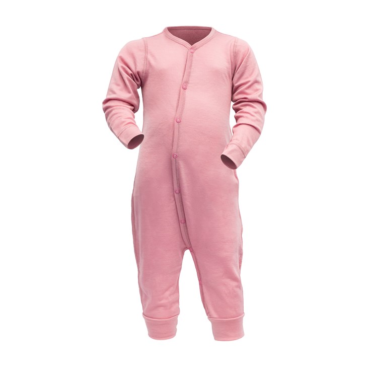 Devold dětský overal Breeze Merino Sleepsuit Baby Barva: FOXGLOVE, Velikost: 74