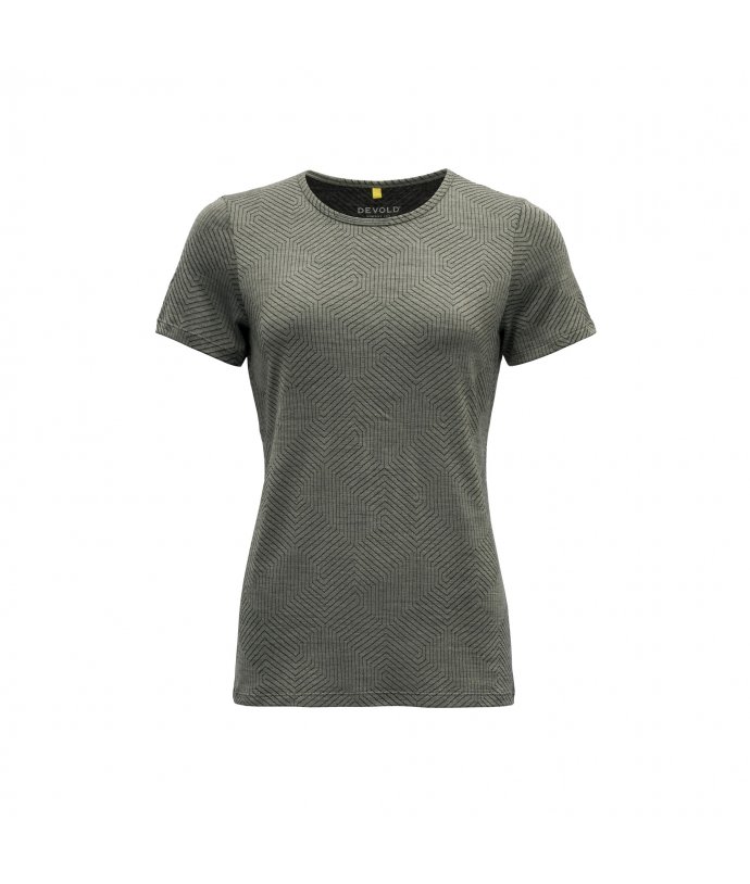 Devold dámské triko s krátkým rukávem Nipa Woman Tee Barva: FOG, Velikost: XS