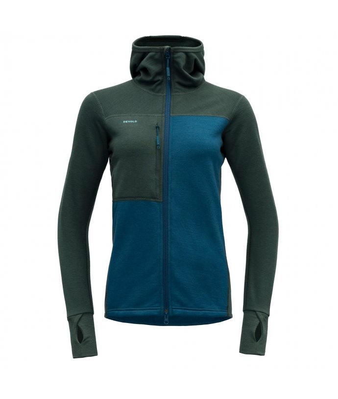 Devold dámská mikina Nibba Hiking Woman Jacket W/Hood Barva: WOODS, Velikost: S