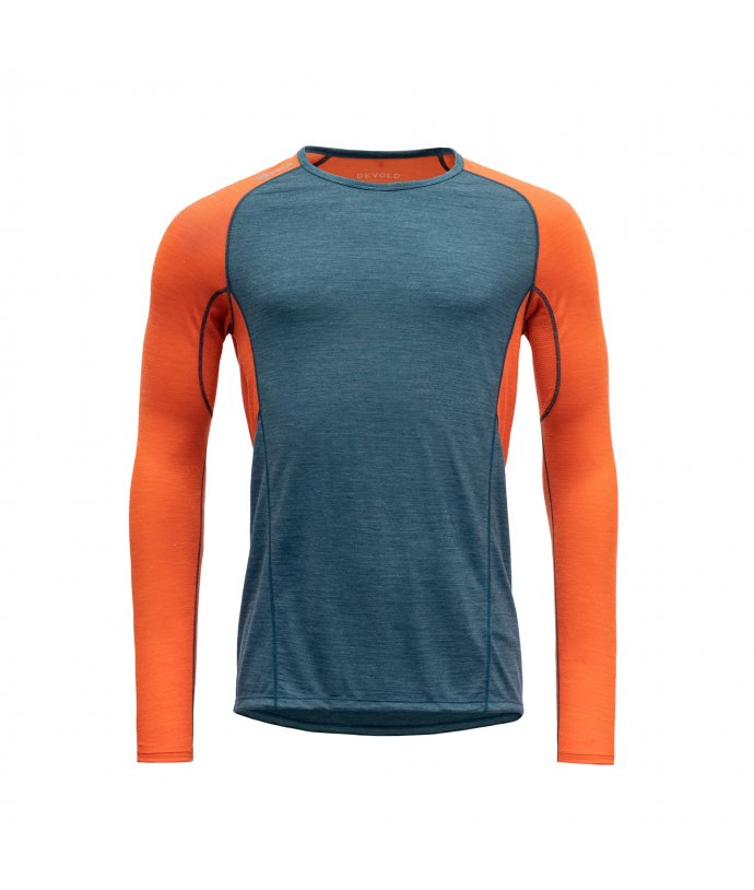 Devold pánské běžecké triko s dlouhým rukávem Running Man Shirt Barva: POND, Velikost: M