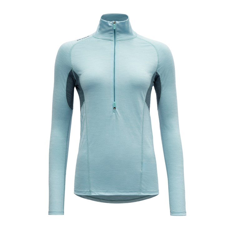 Devold dámské běžecké triko s dlouhým rukávem Running Woman Zip Neck Barva: Cameo, Velikost: XS