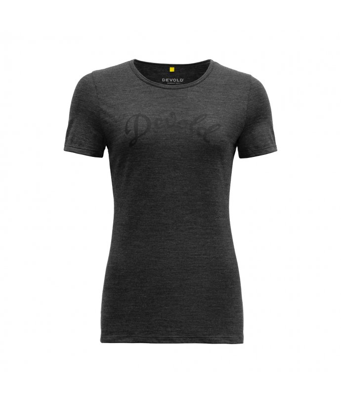 Devold dámské triko s krátkým rukávem Myrull Woman Tee Barva: anthracite, Velikost: XS