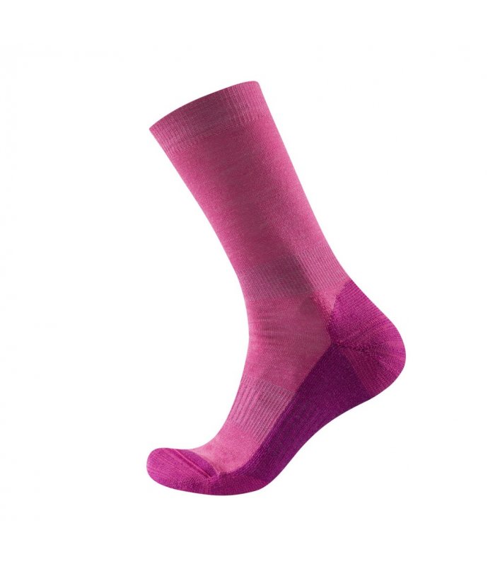 Devold dámské ponožky Multi Medium Woman Sock Barva: CERISE, Velikost: 38-40