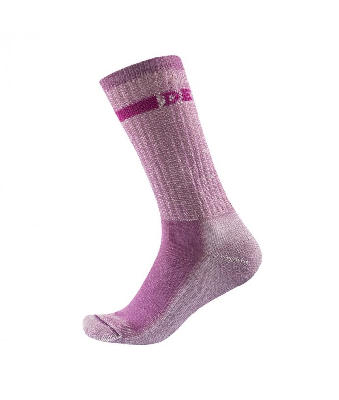 Devold dámské ponožky Outdoor Medium Woman Sock Barva: PINK MELANGE, Velikost: 38-40