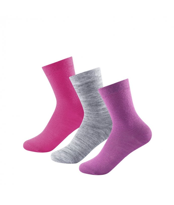 Devold dětské ponožky Daily Light Kid Sock 3 pack Barva: GIRL MIX, Velikost: 31-34