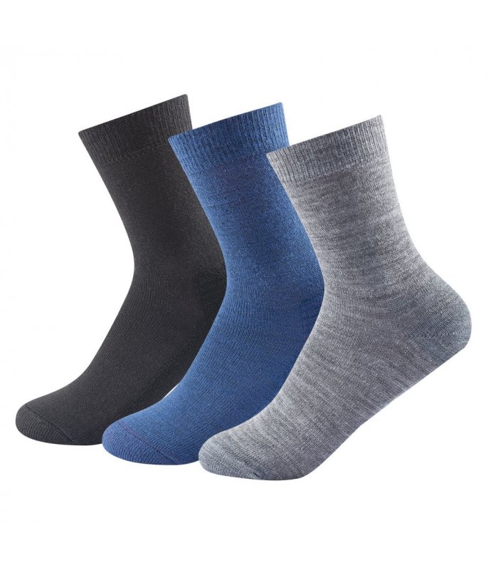 Devold dětské ponožky Daily Medium Kid Sock 3 pack Barva: KID MIX, Velikost: 31-34