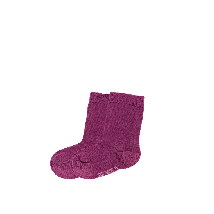 Devold dětské ponožky Baby Sock 2 pack Barva: PEONY, Velikost: 16-18