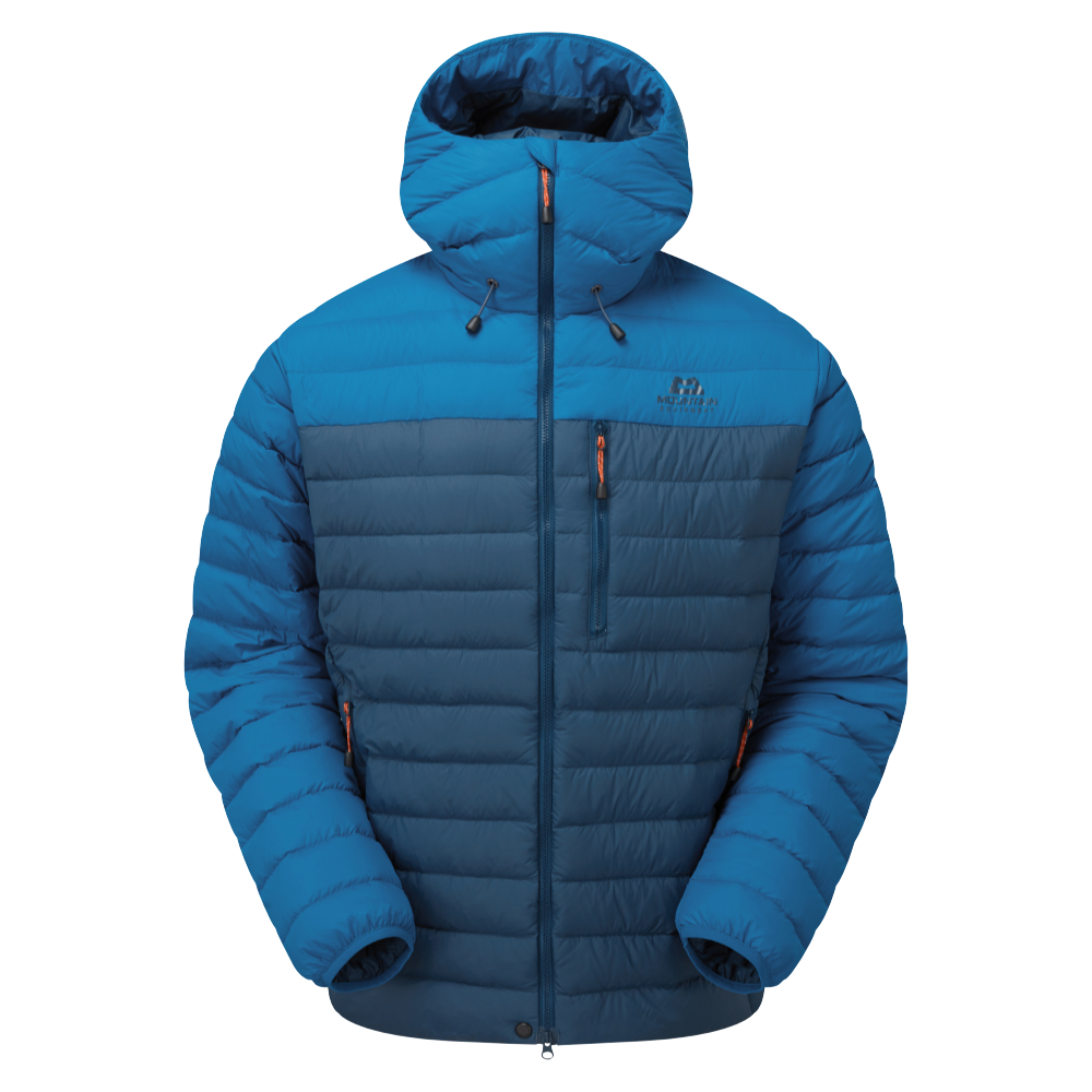 Mountain Equipment pánská péřová bunda Earthrise Hooded Jacket Barva: Dusk/RedRock, Velikost: XL