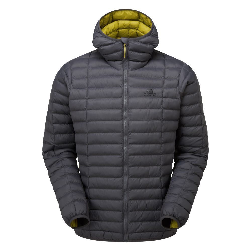 Mountain Equipment pánská zateplovací bunda Particle Hooded Jacket Barva: Anvil/Obsidian, Velikost: L