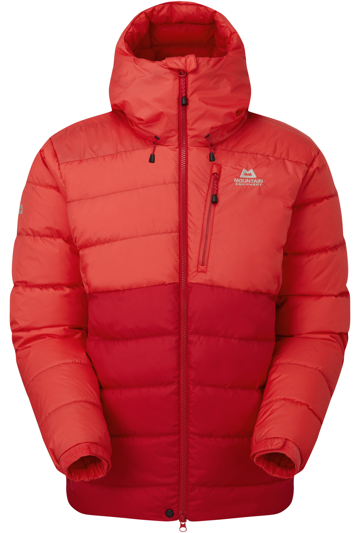 Mountain Equipment dámská péřová bunda Trango Wmns Jacket Barva: Capsicum/Pop Red, Velikost: 14/L