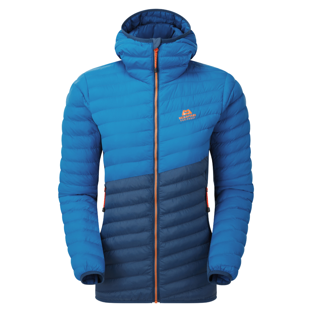 Mountain Equipment dámská zateplovací bunda Particle Hooded Wmns Jacket Barva: Majolica/Mykonos, Velikost: 8/XS