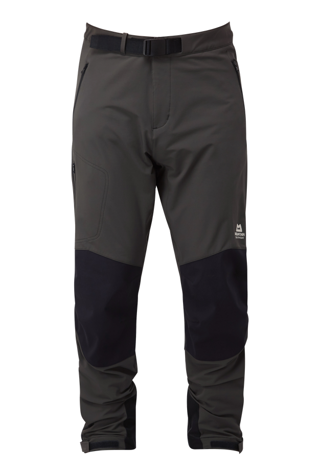 Mountain Equipment pánské softshellové kalhoty Mission Pant - prodloužené Barva: Graphite/Black, Velikost: 30/S