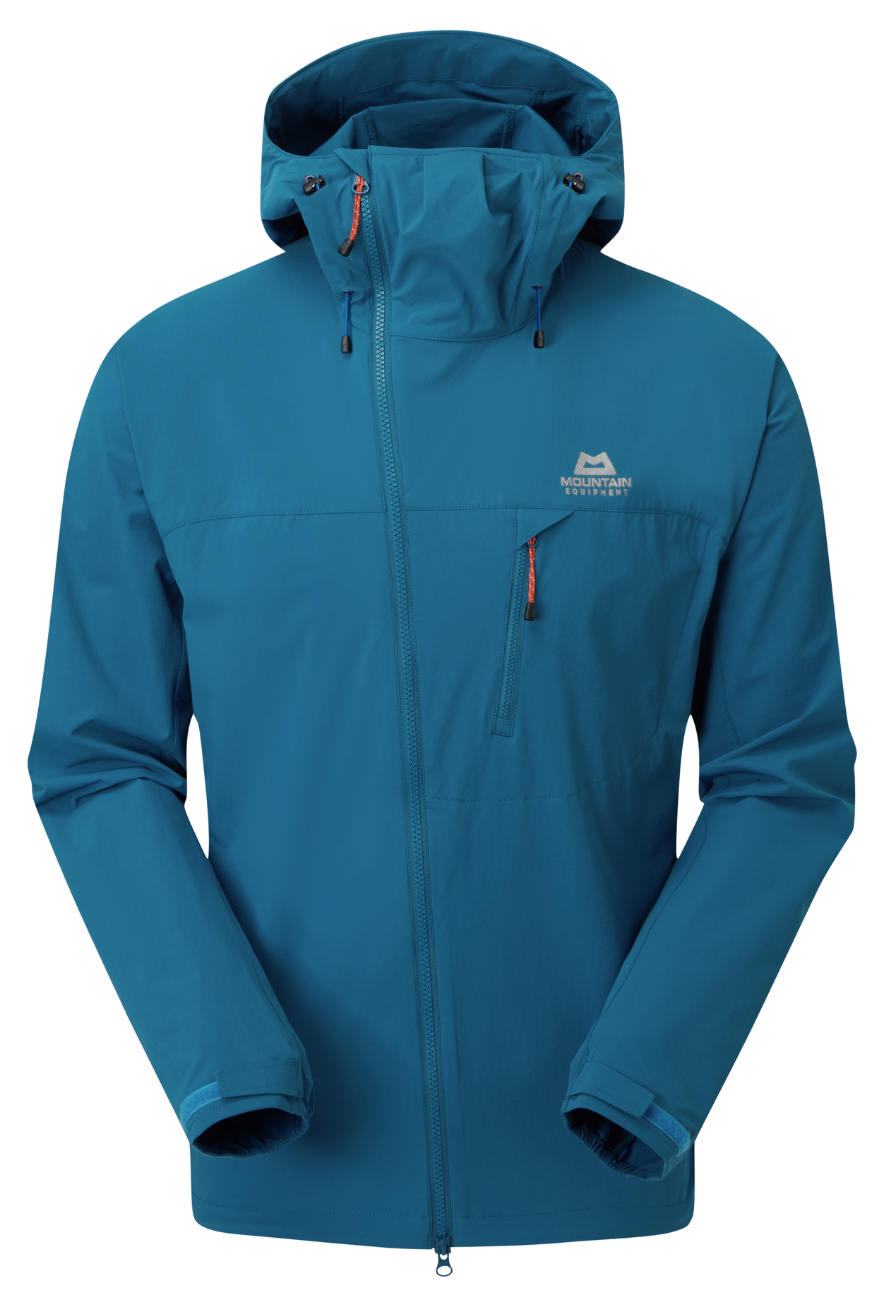 Mountain equipment pánská softshellová bunda Squall Hooded Mens Jacket Barva: Alto Blue, Velikost: L