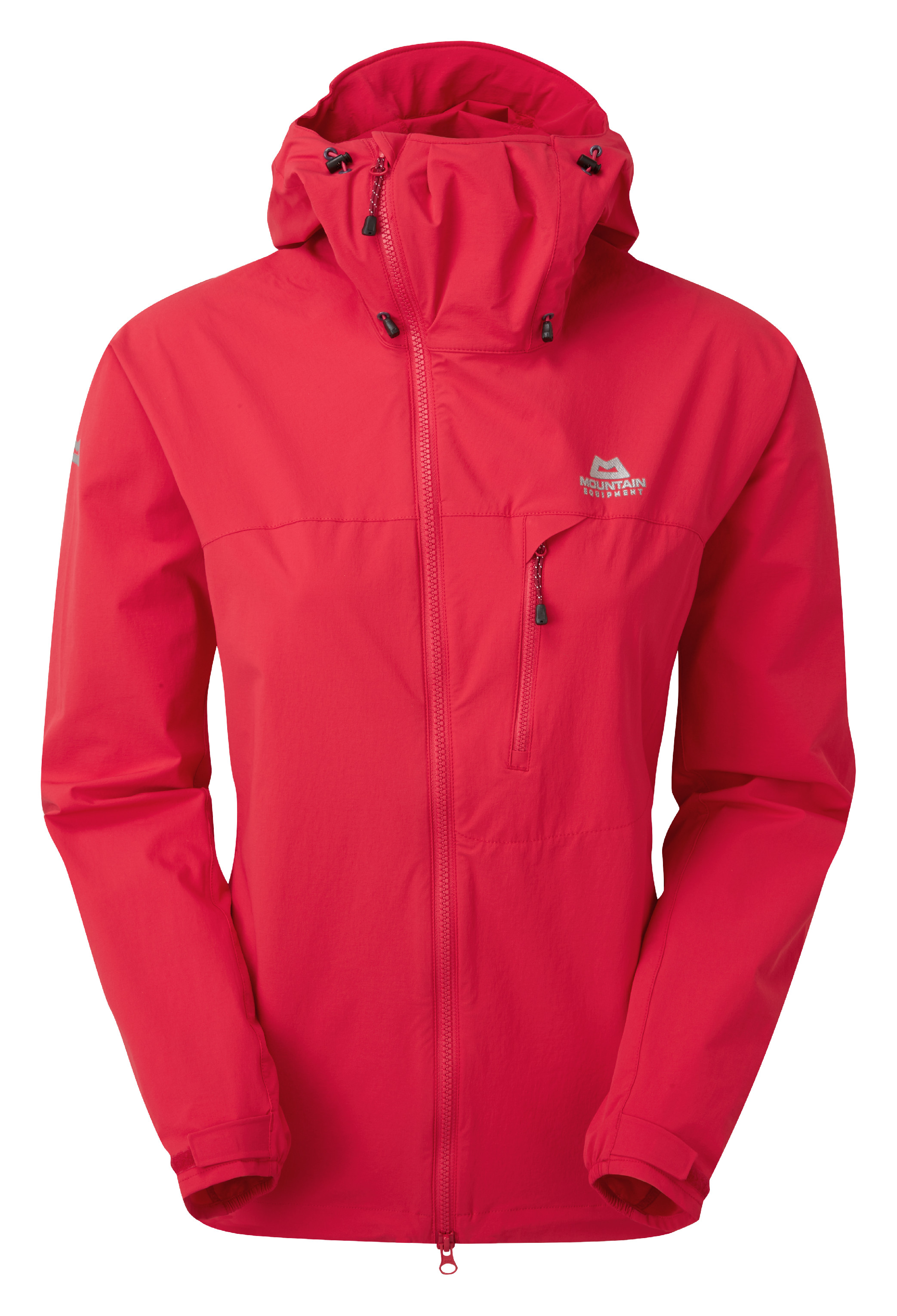 Mountain Equipment dámská softshellová bunda Squall Hooded Wmns Jacket Barva: Capsicum Red, Velikost: 12/M