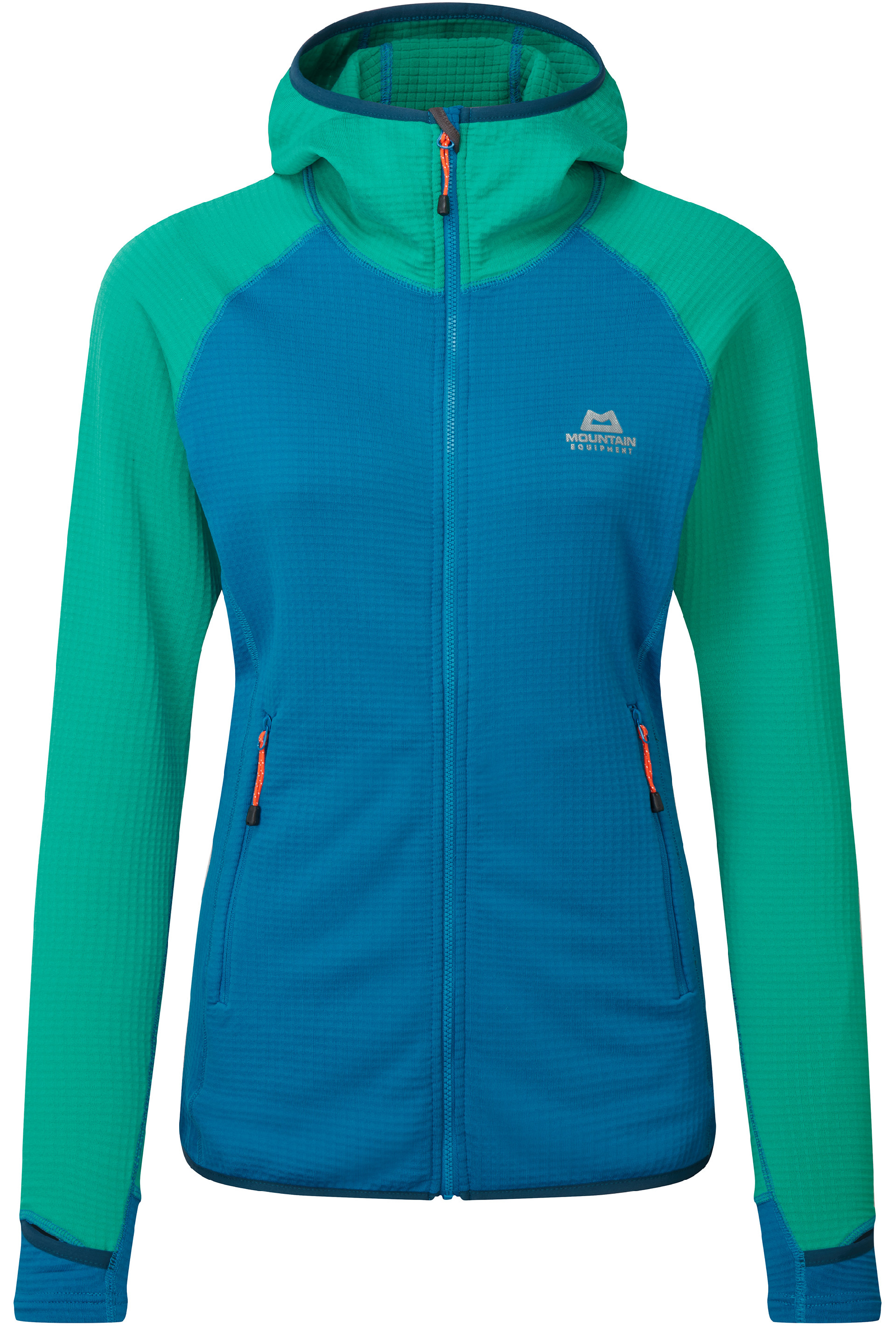 Mountain Equipment dámská mikina Eclipse Hooded Wmns Jacket Barva: Mykonos/DeepGreen, Velikost: 10/S