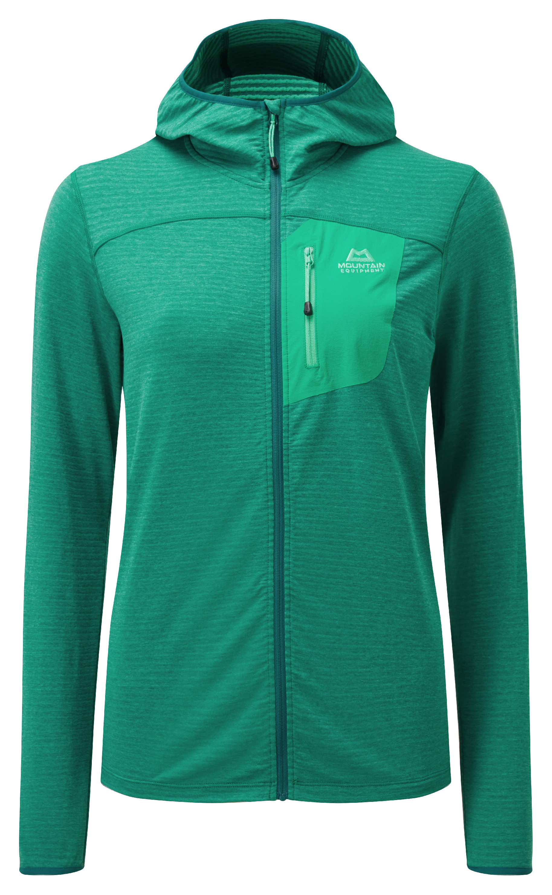 Mountain equipment dámská mikina Lumiko Hooded Wmns Jacket Barva: Spruce/Deep Green, Velikost: 8/XS