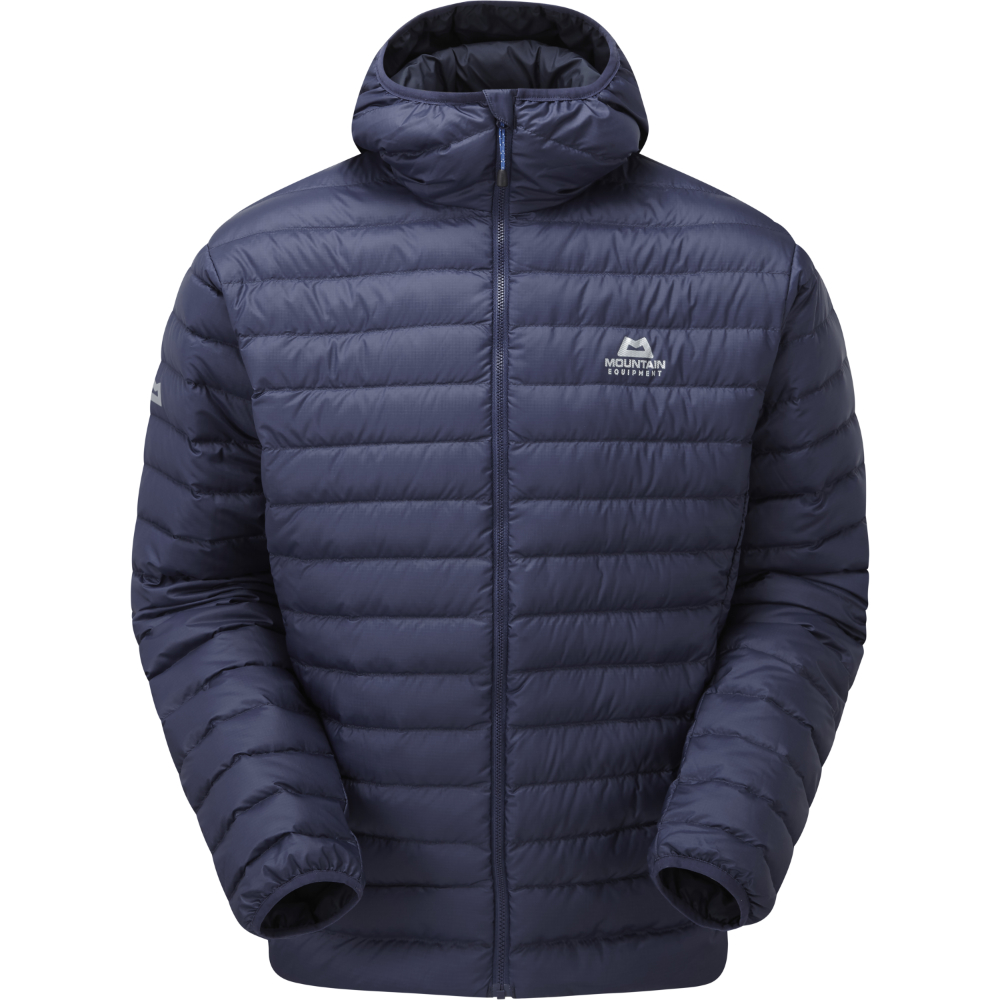 Mountain Equipment pánská péřová bunda Earthrise Hooded Jacket Barva: Medieval Blue, Velikost: XL