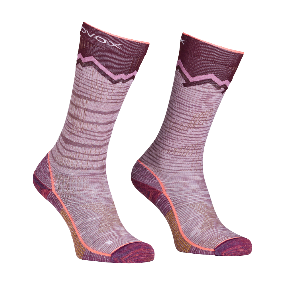 Ortovox dámské ponožky Tour Long Socks W Barva: mountain rose, Velikost: 42/44