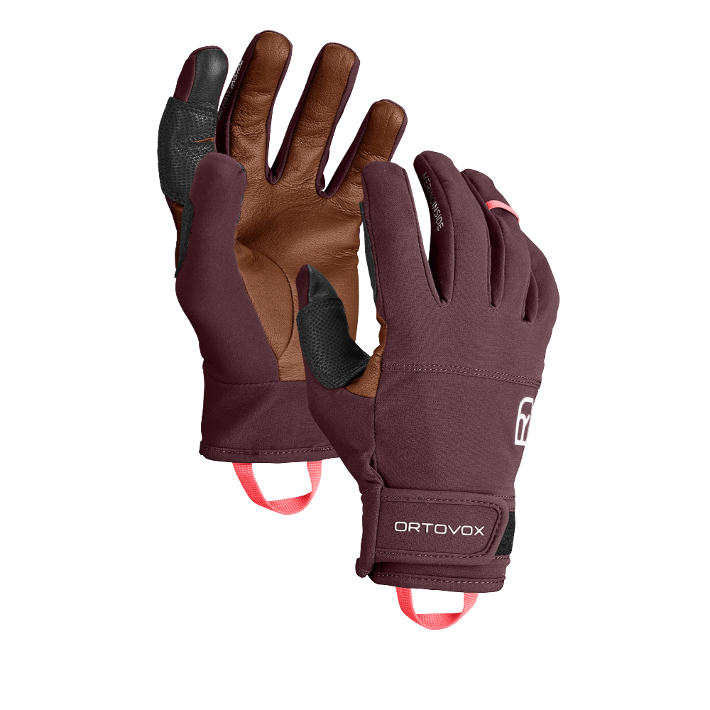 Ortovox dámské rukavice Tour Light Glove W Barva: winetasting, Velikost: M