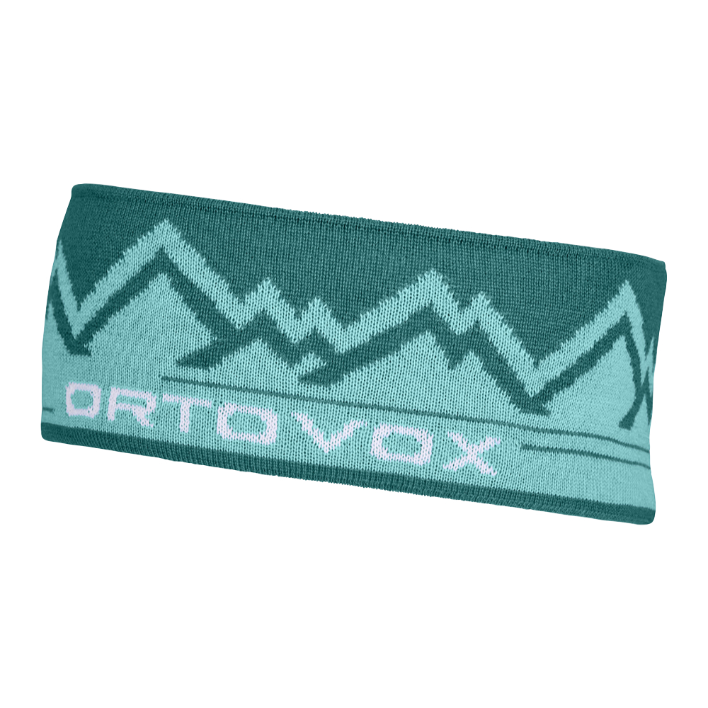 Ortovox čelenka Peak Headband Barva: pacific green