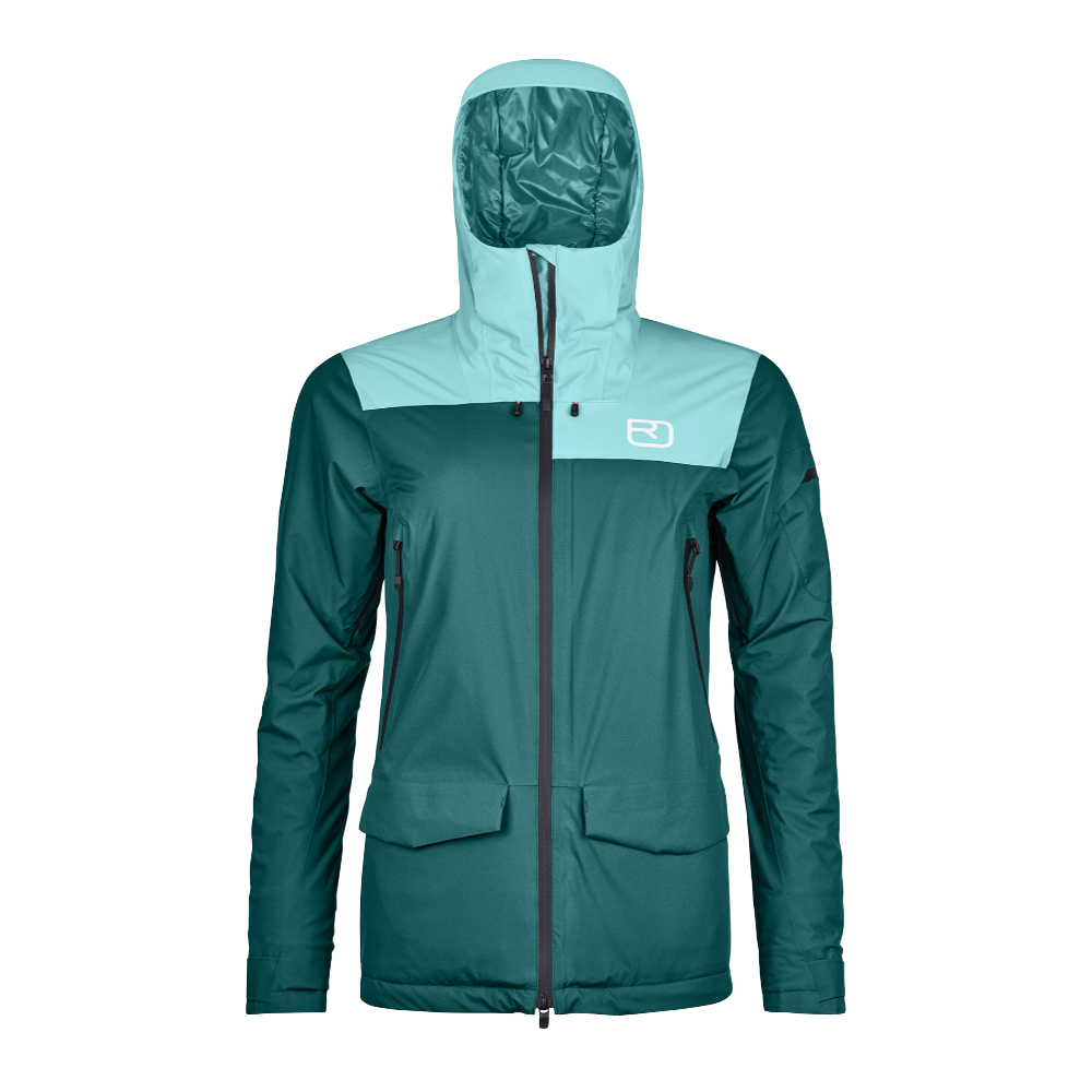 Ortovox dámská vlněná bunda 2L Swisswool Sedrun Jacket W Barva: pacific green, Velikost: M