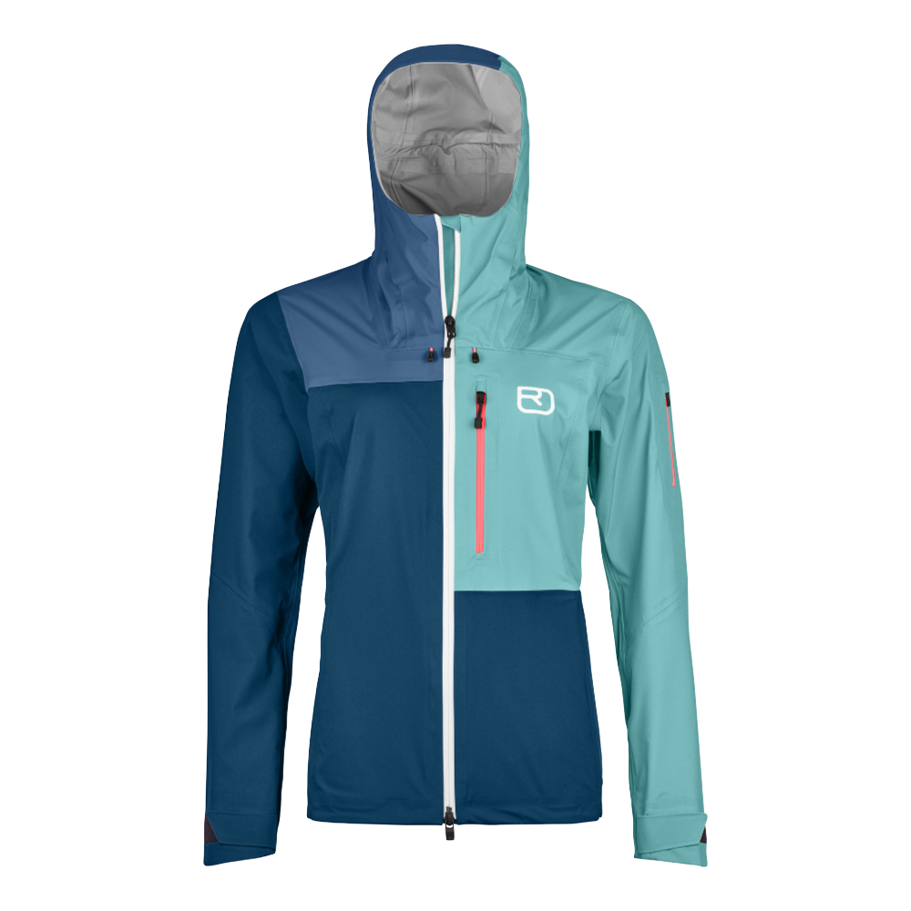 Ortovox dámská nepromokavá bunda 3L Ortler Jacket W Barva: petrol blue, Velikost: XS