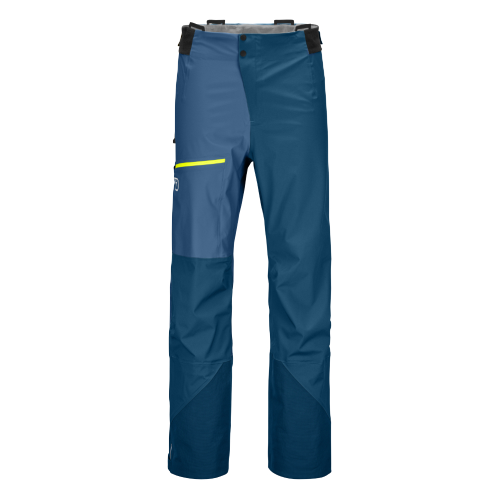 Ortovox pánské nepromokavé kalhoty 3L Ortler Pants M Barva: petrol blue, Velikost: L