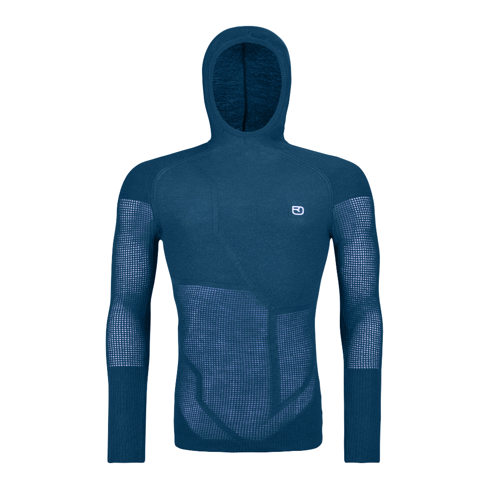 Ortovox pánské merino triko Merino Thermovent Hoody M Barva: petrol blue, Velikost: M