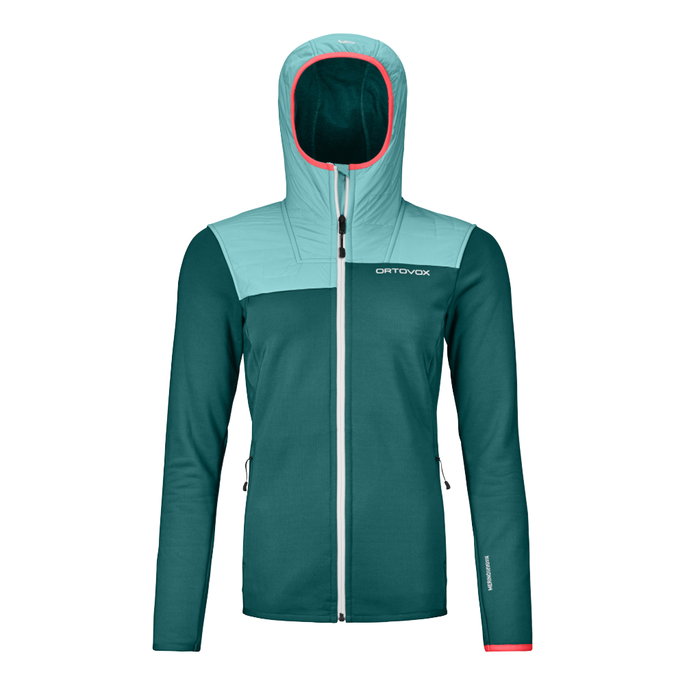 Ortovox dámská merino mikina Fleece Plus Hoody W Barva: pacific green, Velikost: S