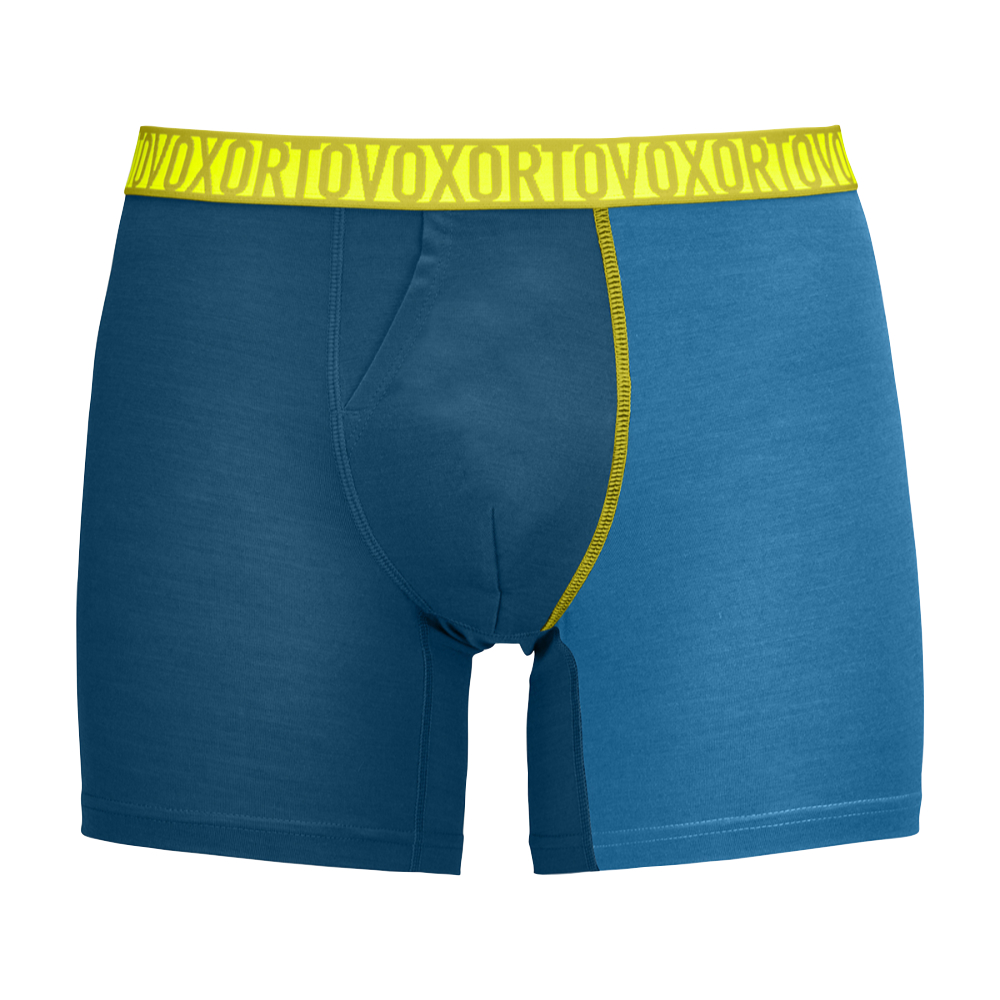 Ortovox pánské merino boxerky 150 Essential Boxer Briefs M Barva: petrol blue, Velikost: L