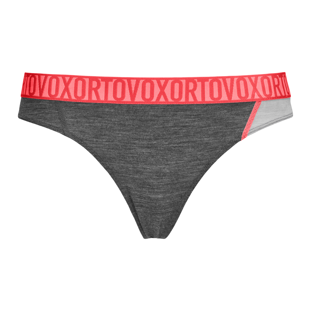 Ortovox dámské merino kalhotky 150 Essential Thong W Barva: dark grey blend, Velikost: XS