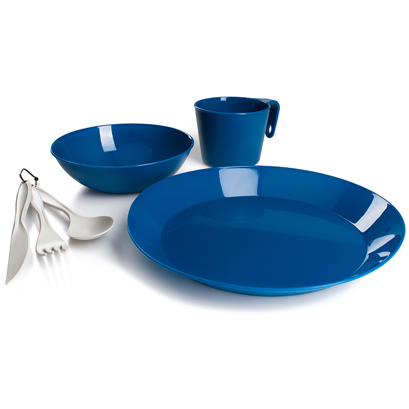 GSI Outdoors jídelní sada Cascadian 1 Person Table Set Barva: blue