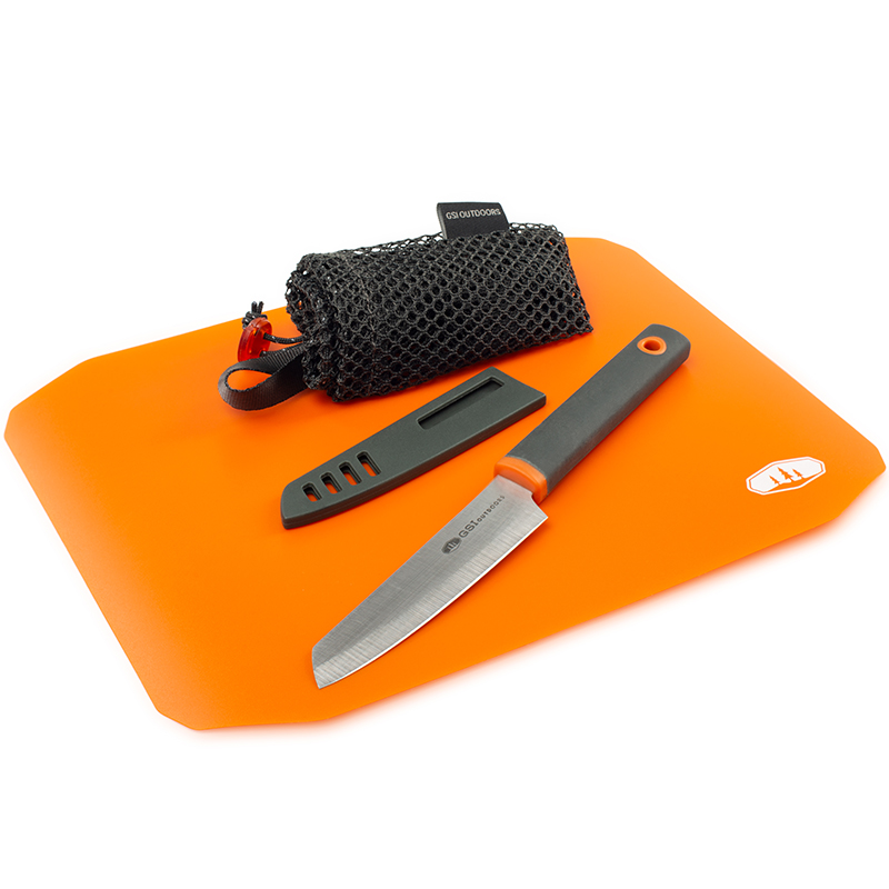 GSI Outdoors kompaktní sada Rollup Cutting Board Knife Set