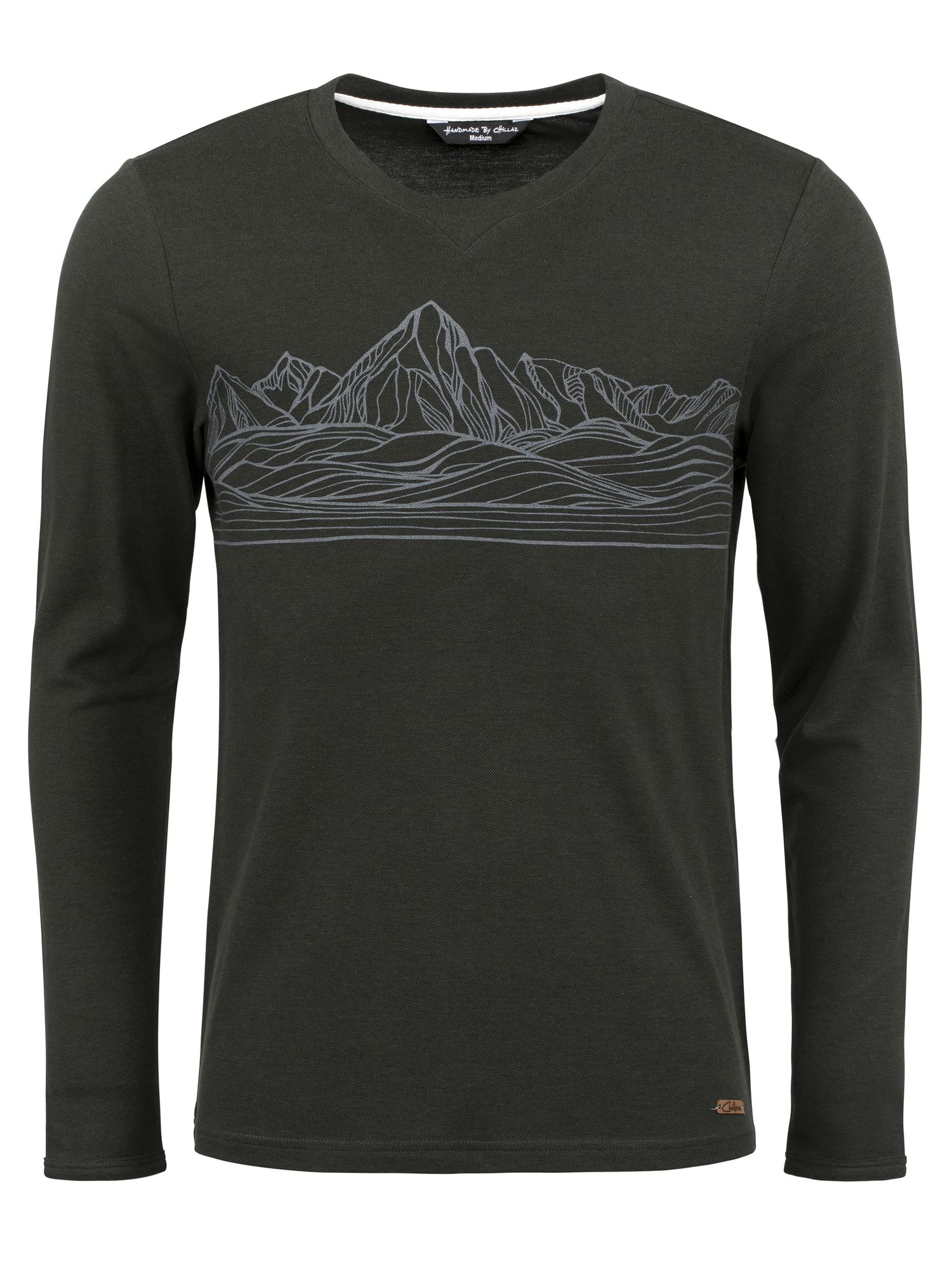 Chillaz pánské triko Kaprun Mountain Skyline Barva: black melange, Velikost: L